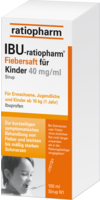 IBU-RATIOPHARM Fiebersaft für Kinder 40 mg/ml