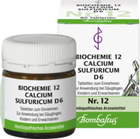 BIOCHEMIE 12 Calcium sulfuricum D 6 Tabletten