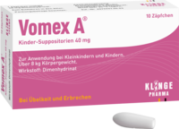 VOMEX A Kinder-Suppositorien 40 mg