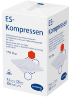 ES-KOMPRESSEN unsteril 7,5x7,5 cm 8fach