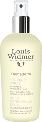 WIDMER Remederm Körperöl Spray leicht parfüm.