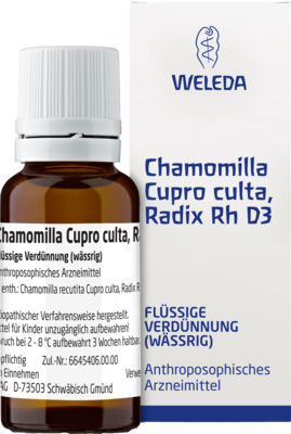 CHAMOMILLA CUPRO culta Radix Rh D 3 Dilution