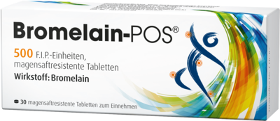 BROMELAIN POS magensaftresistente Tabletten