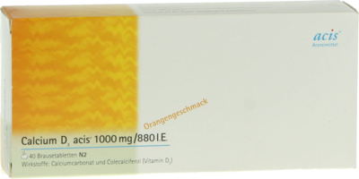 CALCIUM D3 acis 1000 mg/880 I.E. Brausetabletten