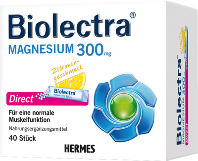 BIOLECTRA Magnesium 300 mg Direct Zitrone Sticks