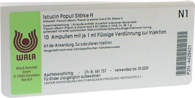 ISCUCIN populi Stärke H Ampullen