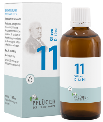 BIOCHEMIE Pflüger 11 Silicea D 12 Tropfen