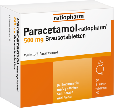 PARACETAMOL-ratiopharm 500 mg Brausetabletten