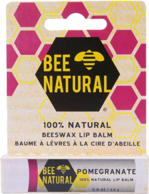 BEE Natural Lippenpflege-Stift Granatapfel