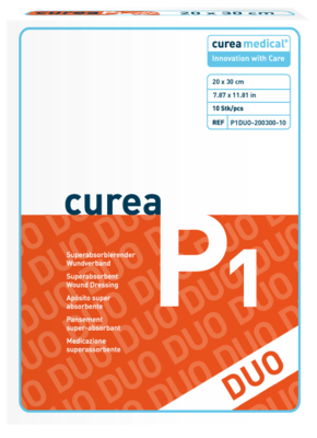 CUREA P1 duo superabsorb.Wundaufl.ste.20x30 cm