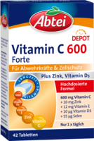 ABTEI Vitamin C 600+Zink+E Depot Tabletten