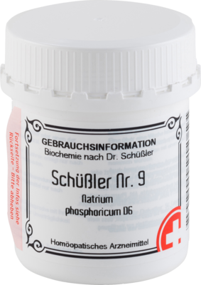 SCHÜSSLER NR.9 Natrium phosphoricum D 6 Tabletten