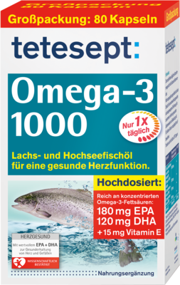 TETESEPT Omega-3 1000 Kapseln