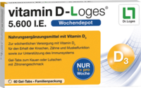 VITAMIN D-LOGES 5.600 I.E. Wo.Depot Kautabl.Fam.Pa