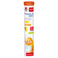 DOPPELHERZ Vitamin D3 2000 I.E. Brausetabletten