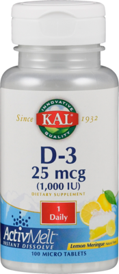 VITAMIN D3 1000 I.E. ActivMelt KAL Sublingualtabl.