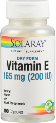 VITAMIN E 200 ölfrei Solaray Kapseln