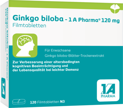 GINKGO BILOBA-1A Pharma 120 mg Filmtabletten