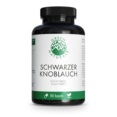 GREEN NATURALS schwarzer Knoblauch 750mg vegan Kps