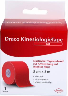 DRACO KINESIOLOGIETAPE 5 cmx5 m rot