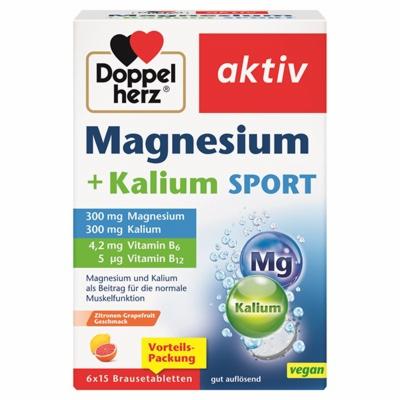 DOPPELHERZ Magnesium+Kalium Sport Brausetabletten